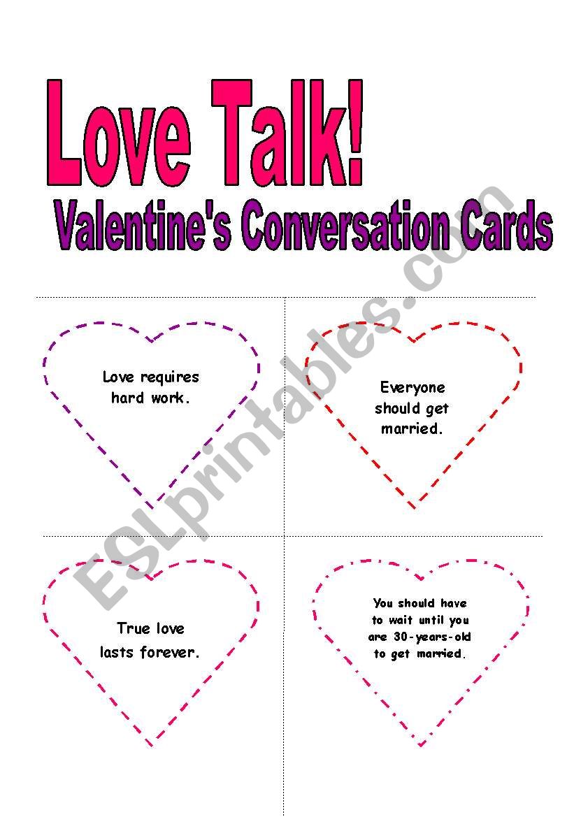 Love Conversation Cards [3 pages]